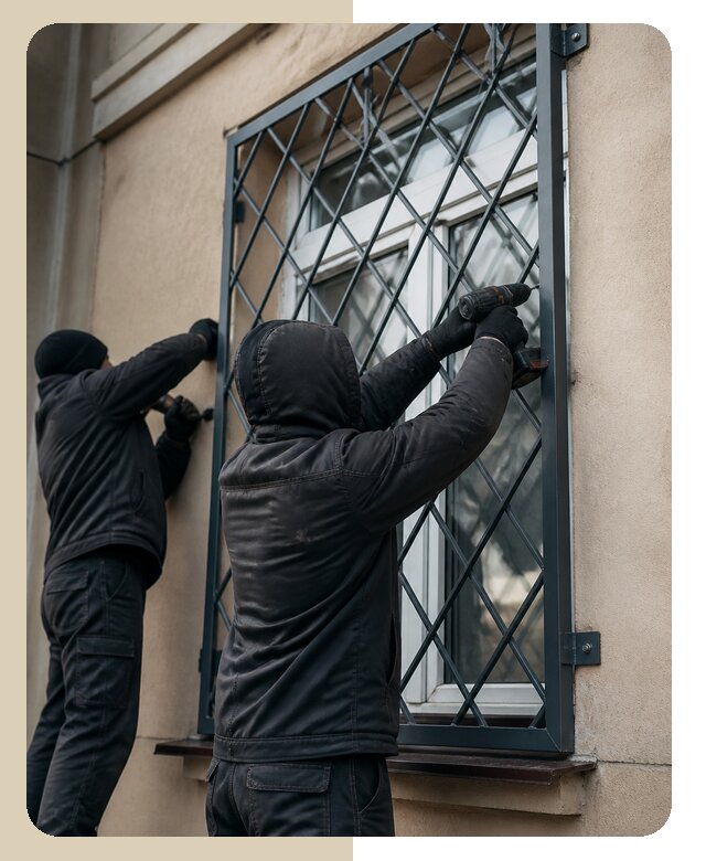 Установка антивандальных решеток на окна в Угличе